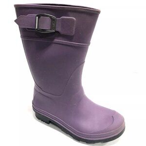 Kamik Raindrops Purple Waterproof Rain Boots Girl’s Size 11M